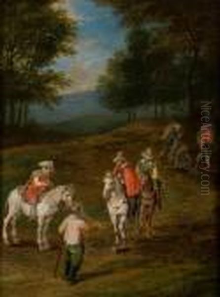 Ii Paysage Aux Cavaliers Oil Painting by Jan Brueghel the Younger