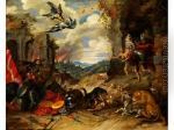 Allegorie Des Krieges Oil Painting by Jan Brueghel the Younger