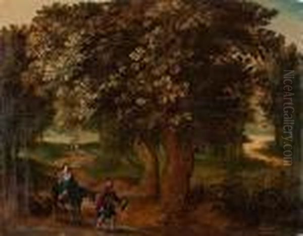 Die Flucht Nach Agypten Oil Painting by Jan Brueghel the Younger