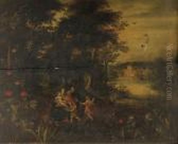 Huile Sur Panneau Oil Painting by Jan Brueghel the Younger