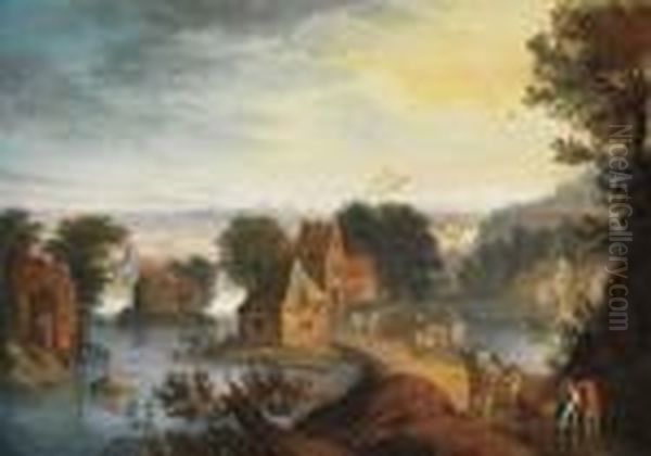 Landschaft Mit Gebauden
Und Figurenstaffage Oil Painting by Jan Brueghel the Younger