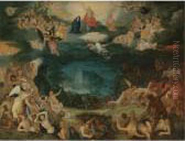 The Last Judgement Oil Painting by Jan Brueghel the Younger