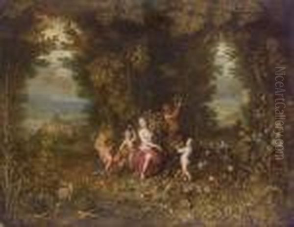 An Allegory Of The Earth Oil Painting by Jan Brueghel the Younger