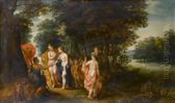 The Judgement Of Paris Oil Painting by Jan Brueghel the Younger