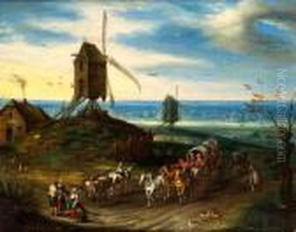 Le Retour Du Marche Oil Painting by Jan Brueghel the Younger