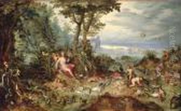 An Allegory Of Water Oil Painting by Jan Brueghel the Younger