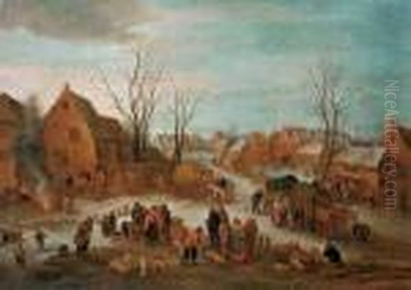 D. J. , Umkreis Oil Painting by Jan Brueghel the Younger