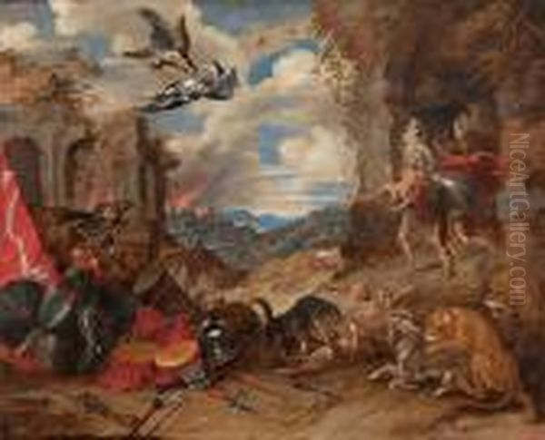 Allegoria Della Guerra Oil Painting by Jan Brueghel the Younger