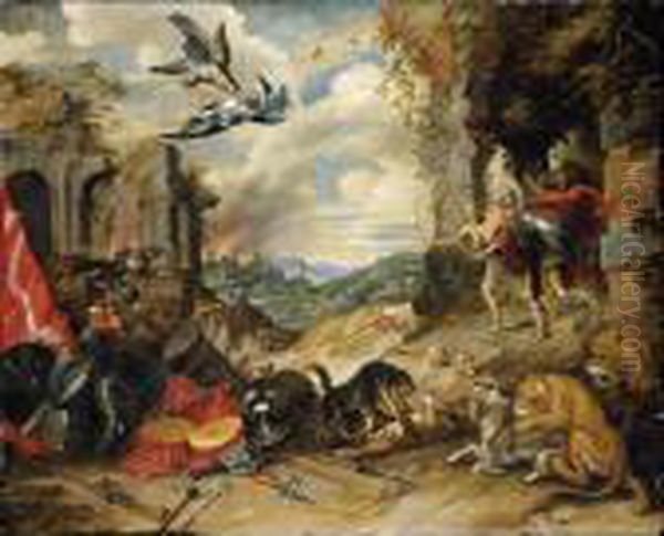 An Allegory Of War Oil Painting by Jan Brueghel the Younger