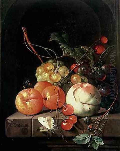 Still Life of Fruit Oil Painting by David de II Heem