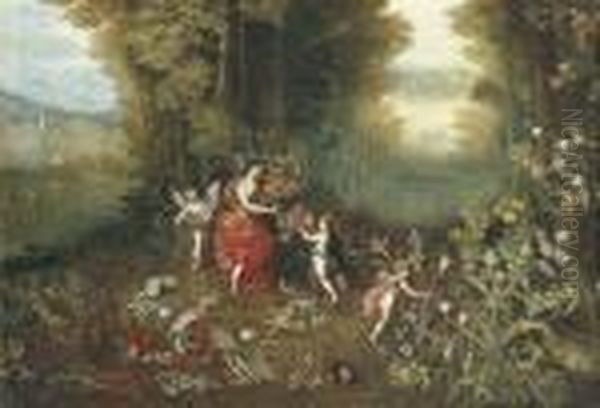 An Allegory Of Earth Oil Painting by Jan Brueghel the Younger