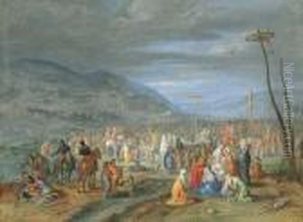 Calvary Oil Painting by Jan Brueghel the Younger