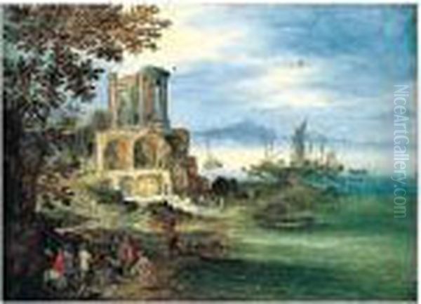 Bears Signature Lower Left: Oil Painting by Jan Brueghel the Younger