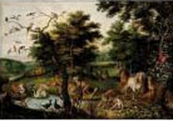 The Earthly Paradise Oil Painting by Jan Brueghel the Younger