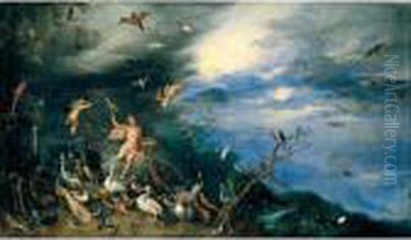 The Element Of Air Oil Painting by Jan Brueghel the Younger