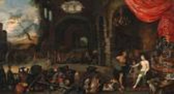 Venus At The Forge Of Vulcan Oil Painting by Jan Brueghel the Younger