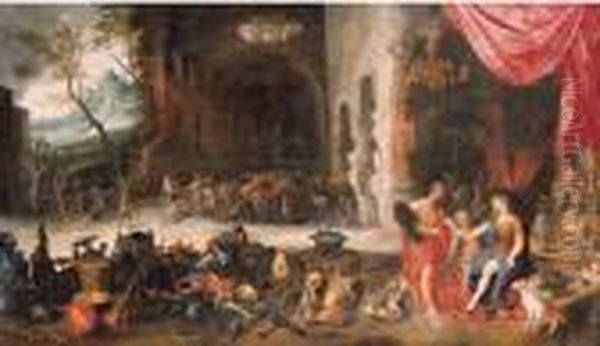 Venus At The Forge Of Vulcan Oil Painting by Jan Brueghel the Younger