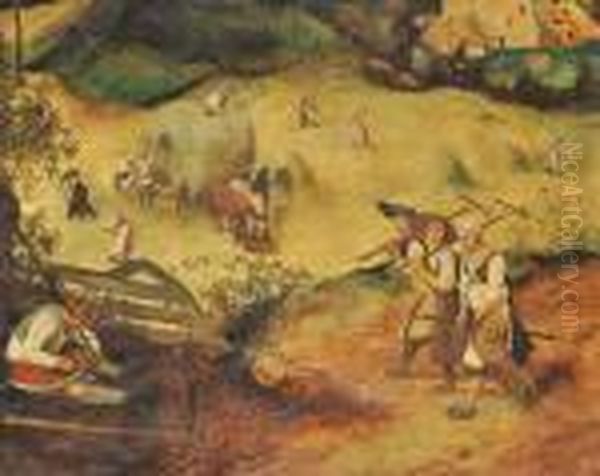 The Haymakers Oil Painting by Pieter The Elder Brueghel