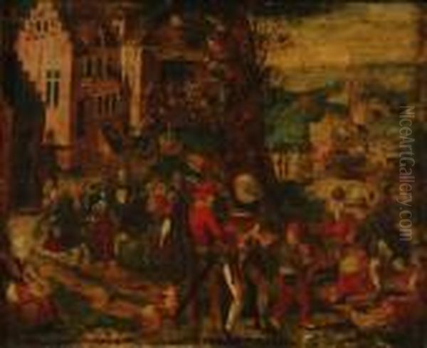 A Kermesse Oil Painting by Pieter The Elder Brueghel