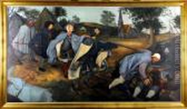 La Parabole Des Aveugles Oil Painting by Pieter The Elder Brueghel