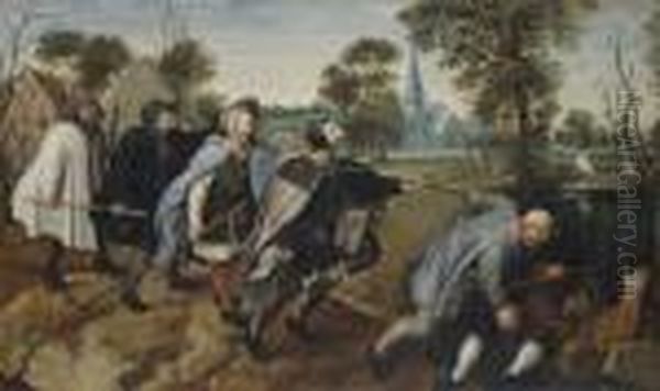 The Blind Leading The Blind Oil Painting by Pieter The Elder Brueghel