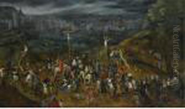 The Crucifixion Oil Painting by Pieter The Elder Brueghel