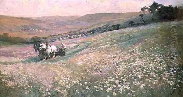 Faithful Carthorses Oil Painting by Philip W. Holyoake