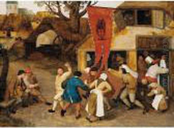 A Village Kermesse Oil Painting by Pieter The Elder Brueghel