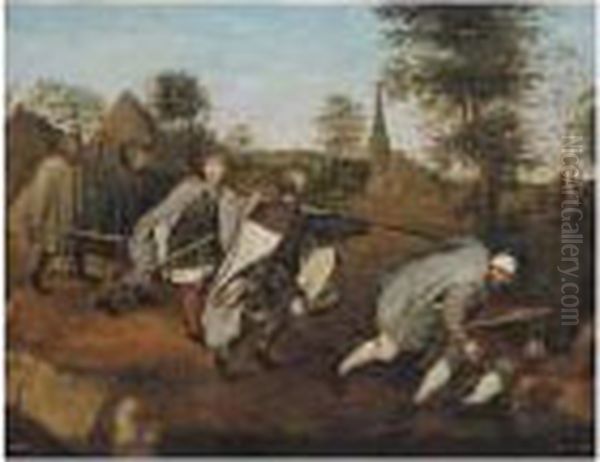 The Blind Leading The Blind Oil Painting by Pieter The Elder Brueghel