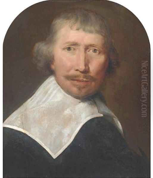 Portrait of a gentleman Oil Painting by Bartholomeus Van Der Helst