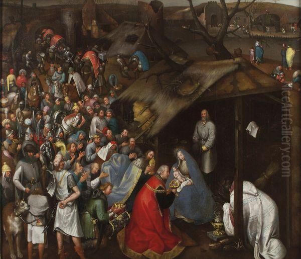 L'adoration Des Mages Oil Painting by Pieter The Younger Brueghel