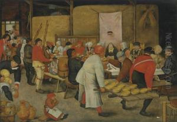 The Wedding Feast Oil Painting by Pieter The Younger Brueghel