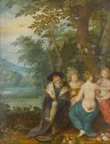 Allegory Of The Four Seasons Oil Painting by Pieter The Younger Brueghel