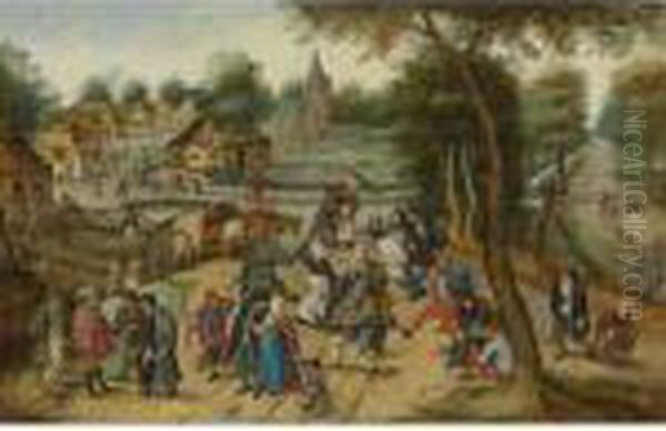 Return From The Kermesse Oil Painting by Pieter The Younger Brueghel