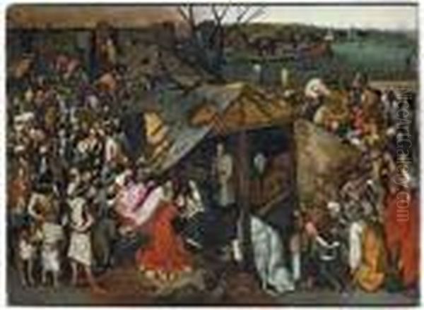 The Adoration Of The Magi Oil Painting by Pieter The Younger Brueghel