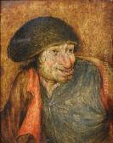 A Peasant Man Oil Painting by Pieter The Younger Brueghel