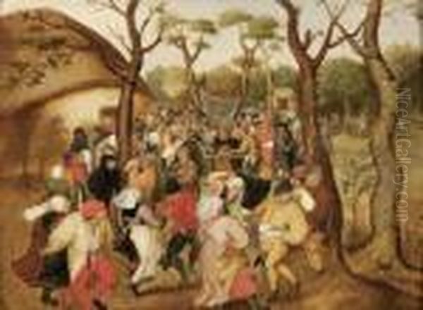 Les Noces Flamandes Oil Painting by Pieter The Younger Brueghel