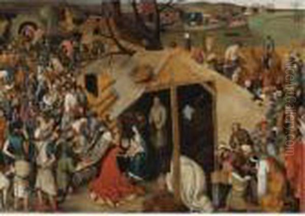 The Adoration Of The Magi Oil Painting by Pieter The Younger Brueghel