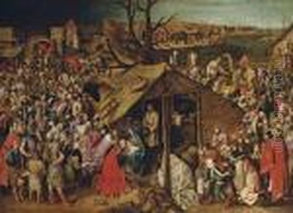 The Adoration Of The Magi Oil Painting by Pieter The Younger Brueghel