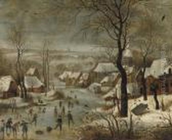 The Birdtrap Oil Painting by Pieter The Younger Brueghel