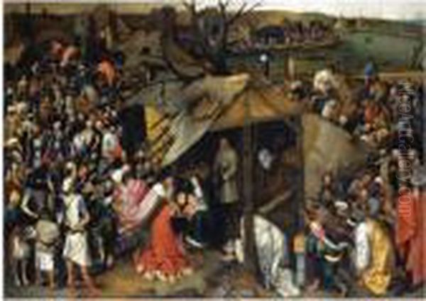 Ration Of The Magi Oil Painting by Pieter The Younger Brueghel