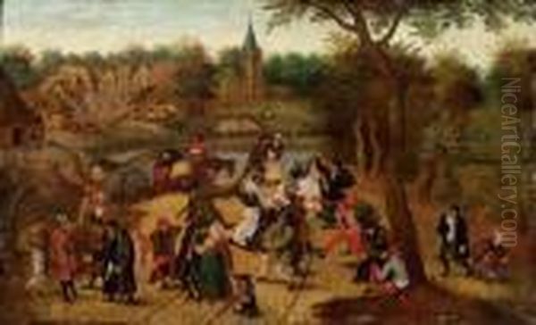 The Return From The Kermesse Oil Painting by Pieter The Younger Brueghel