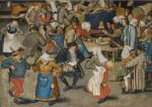 Wedding Dance Oil Painting by Pieter The Younger Brueghel