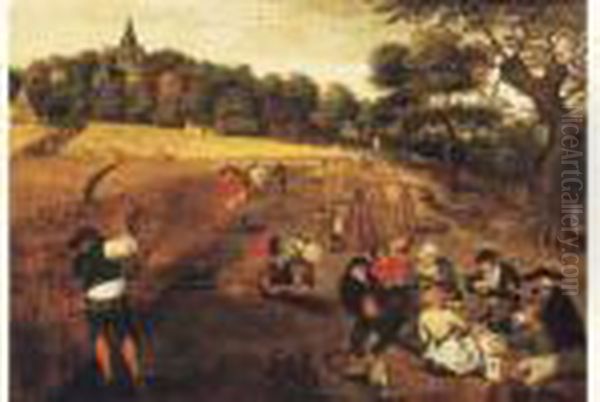 La Moisson Oil Painting by Pieter The Younger Brueghel