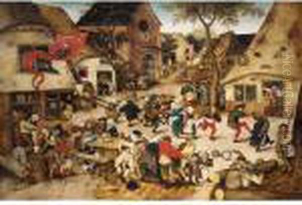 The Kermesse Of St. George Oil Painting by Pieter The Younger Brueghel