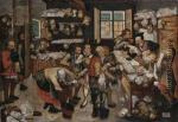 The Collector Of Tithes Oil Painting by Pieter The Younger Brueghel