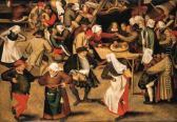 The Wedding Feast Oil Painting by Pieter The Younger Brueghel