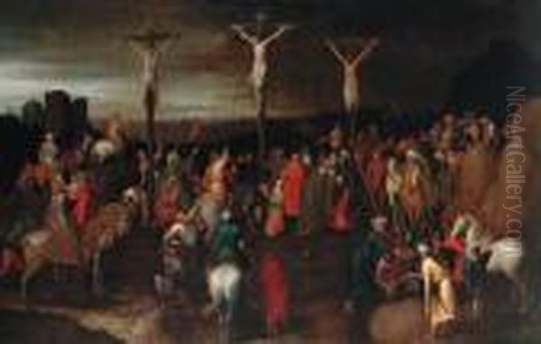 The Crucifixion Oil Painting by Pieter The Younger Brueghel