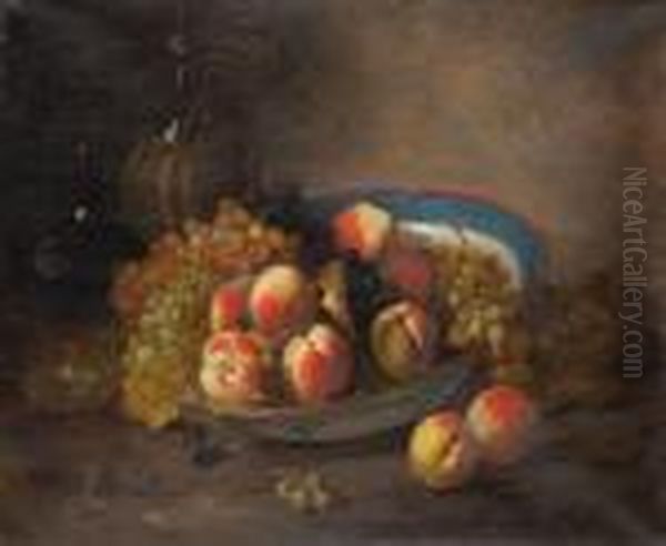 Nature Morte Aux Fruits Oil Painting by Alphonse de Neuville