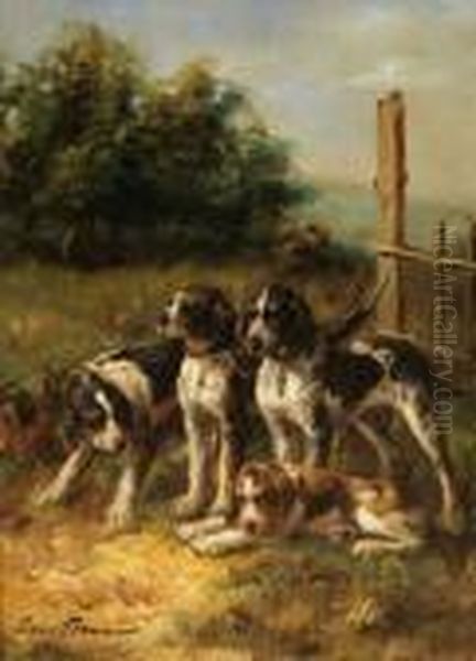 La Meute Oil Painting by Alphonse de Neuville